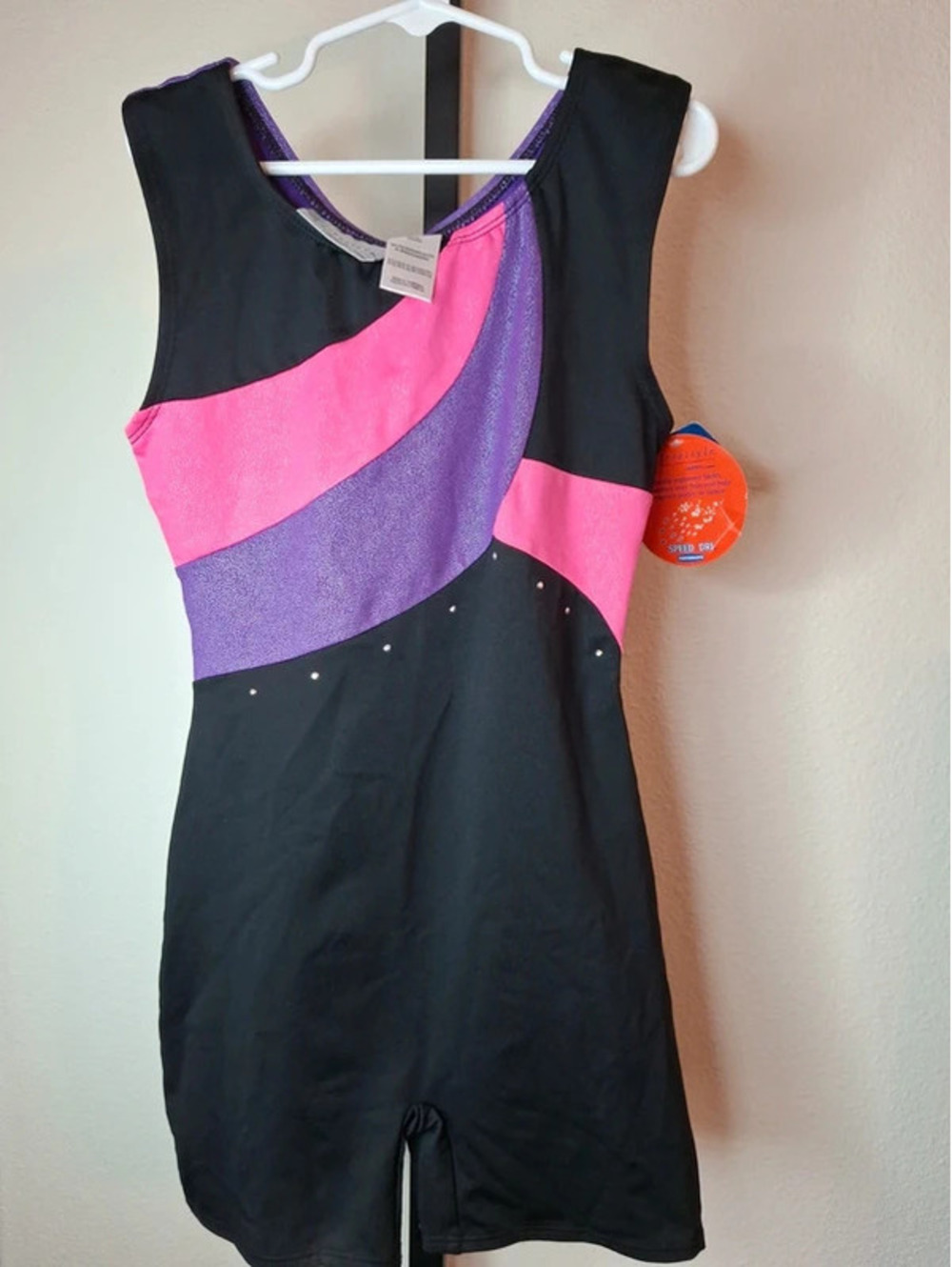 Freestyle by Danskin gymnastics unitard/biketard NWT size 10/12
